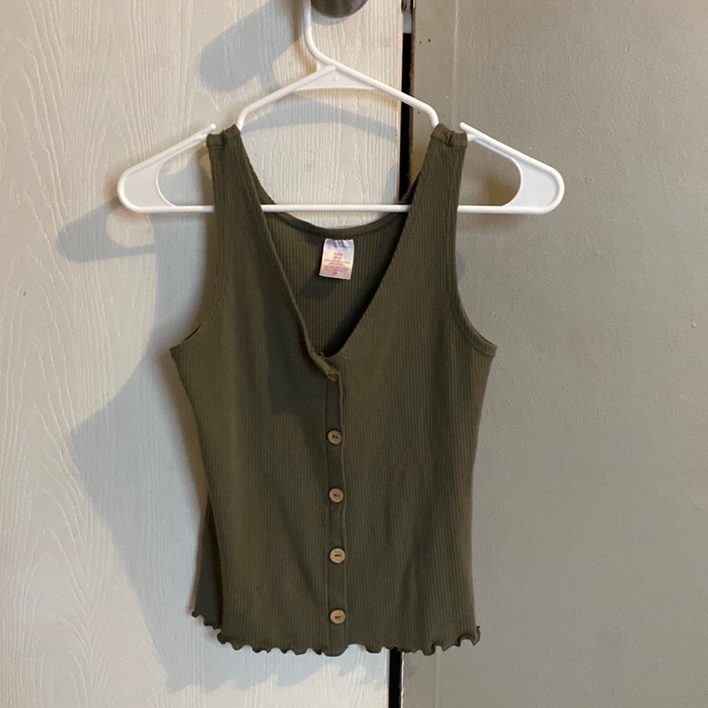 Green tank top